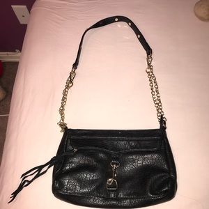 Brand less black cross body purse